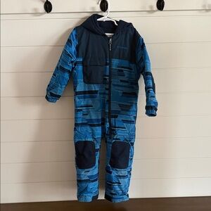 Columbia Navy and Blue Geometric Snowsuit